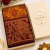 Samudhrikha Pattu Saree Premium – Golden Ochre with Maroon Heritage Border | Traditional Wedding Silk Saree |un