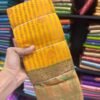Vairaoosi Bridal Saree yellow with green