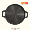 CASTORA 10" Cast Iron Double-Handle Tawa — Heavy-Duty, Naturally Non-Stick Cooking