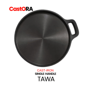 Castora Cast Iron Dosa Tawa 10 Inch Polished | Durable Non-Stick Cooking Pan | MoQ 8